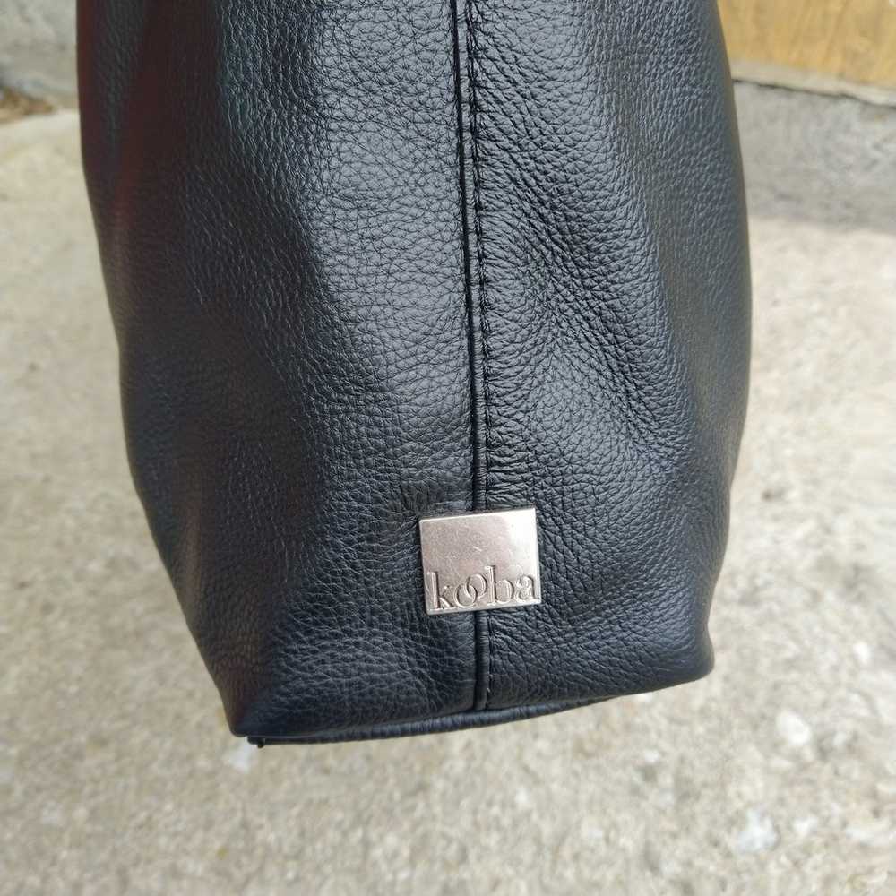 Kooba Black Pebbled Leather Large Hobo Shoulder B… - image 7