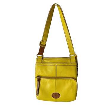 Fossil Yellow leather Crossbody Bag - image 1
