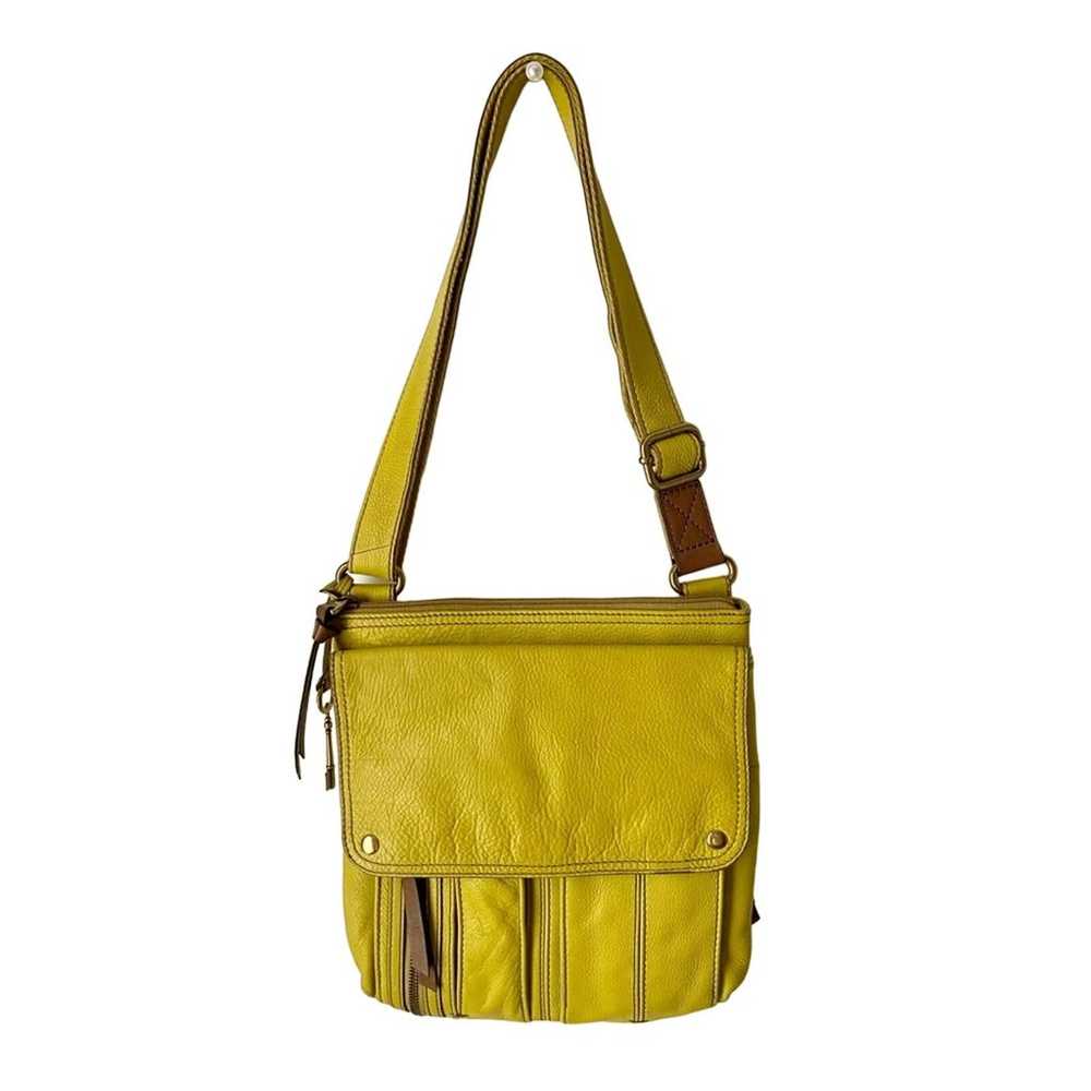 Fossil Yellow leather Crossbody Bag - image 2