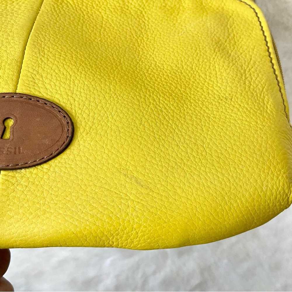 Fossil Yellow leather Crossbody Bag - image 5