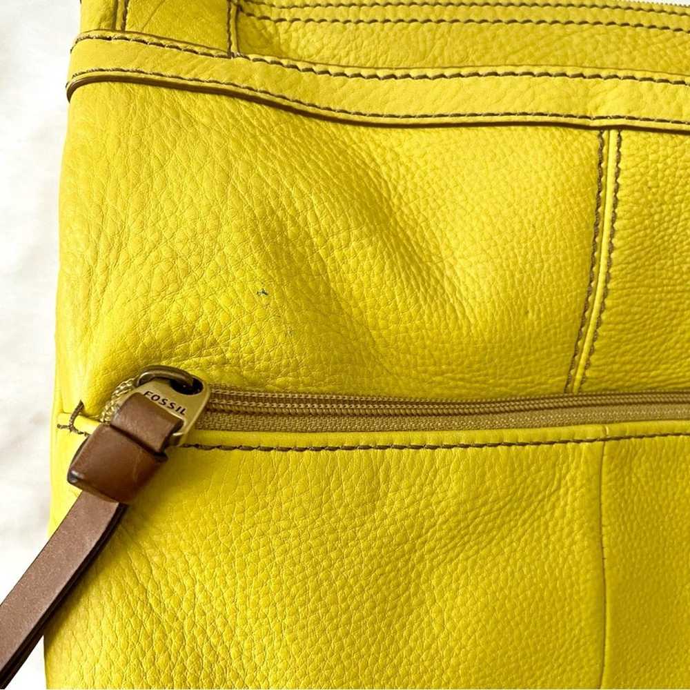 Fossil Yellow leather Crossbody Bag - image 6
