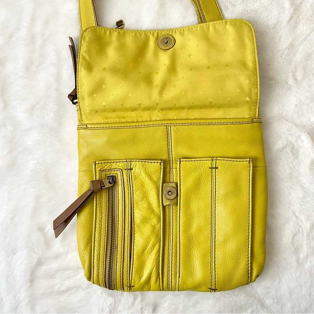Fossil Yellow leather Crossbody Bag - image 7