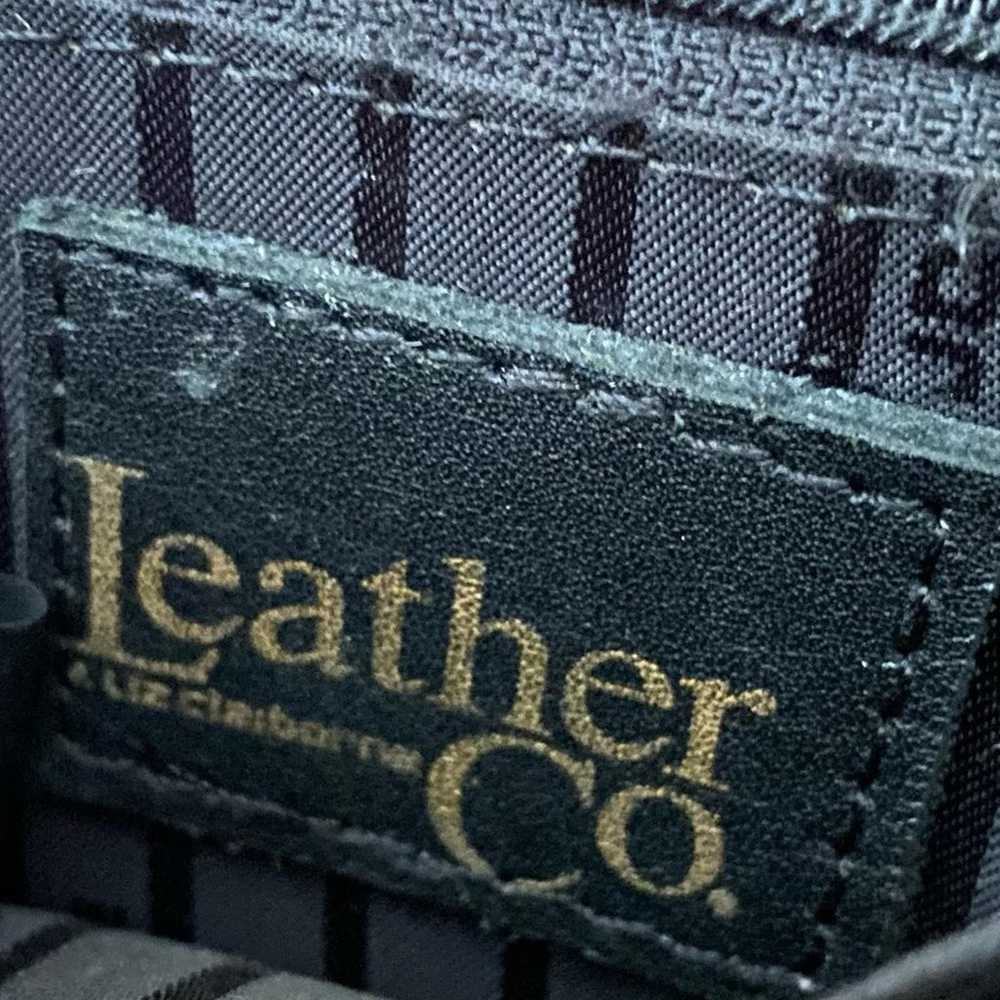 Leather Co. A Liz Claiborne Company Trapezoid Sat… - image 6