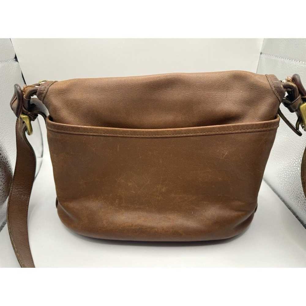 Vintage Coach Classic Shoulder Bag Saddle Leather… - image 5