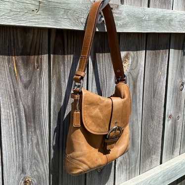 vintage Coach leather handbag - image 1