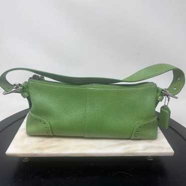 Coach Green Pebble Leather bag