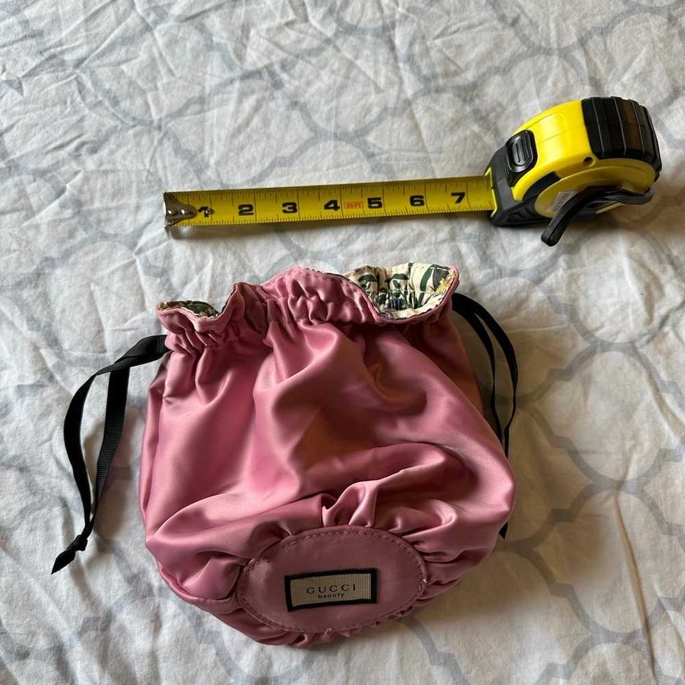 Gucci Pink Satin Makeup Bag - image 2