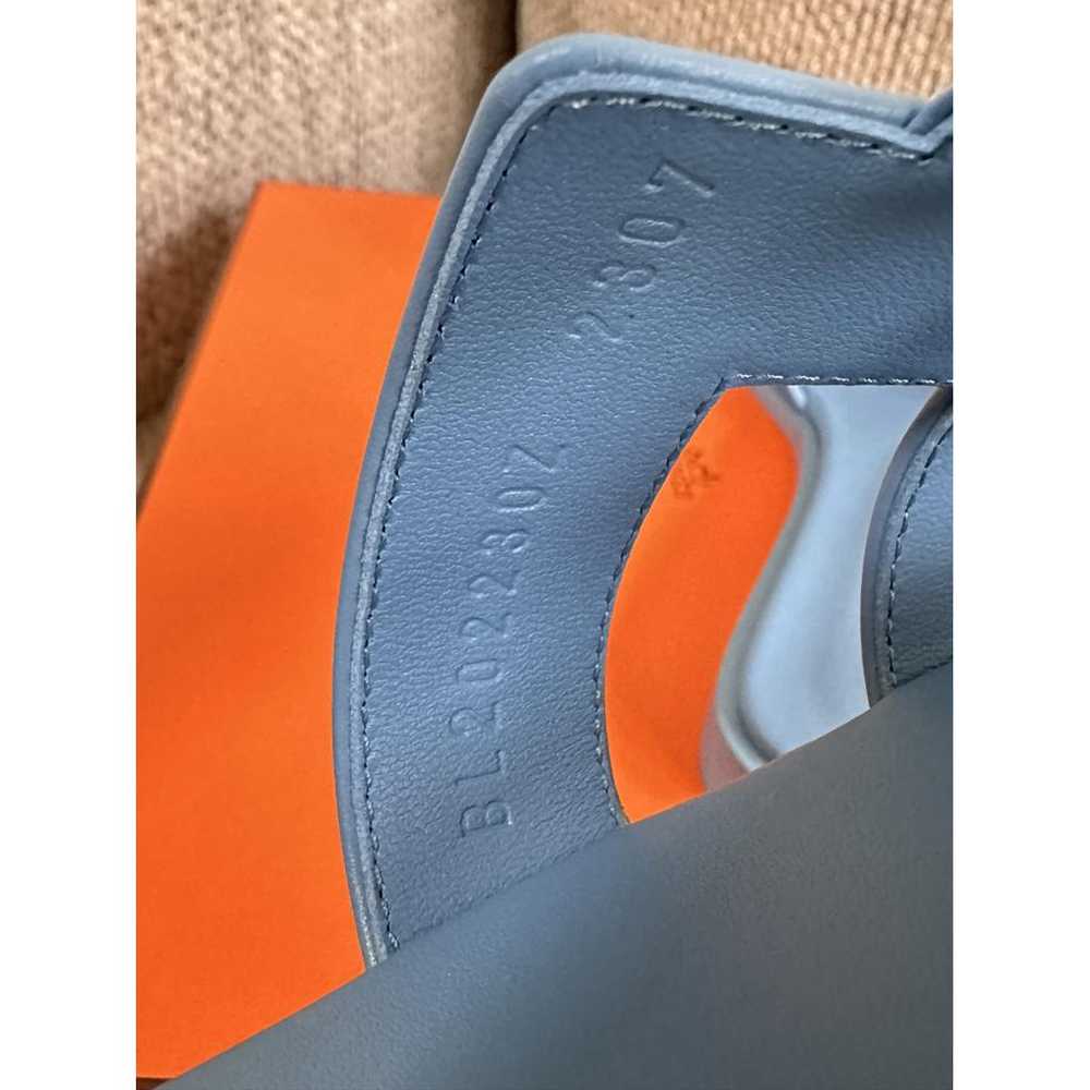 Hermès Oran leather sandal - image 5
