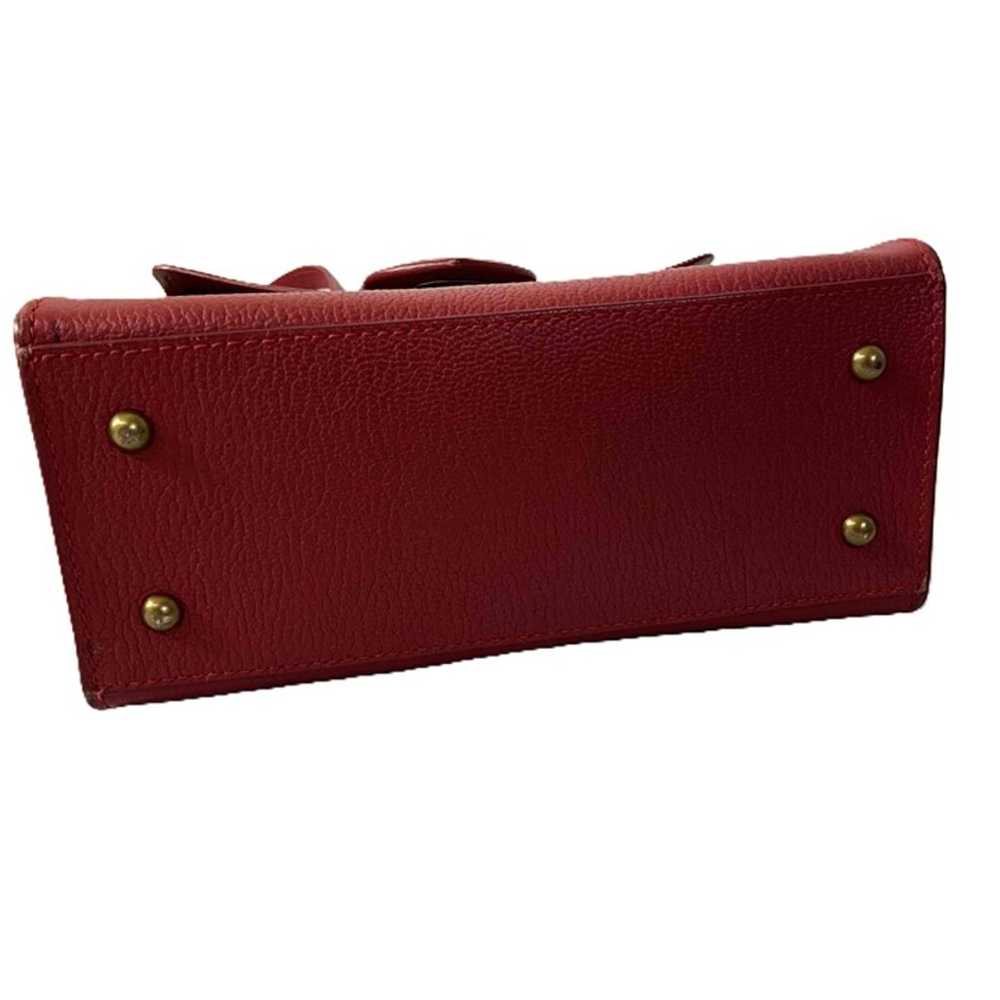 Lauren Ralph Lauren Millbrook Red Leather Handbag… - image 10