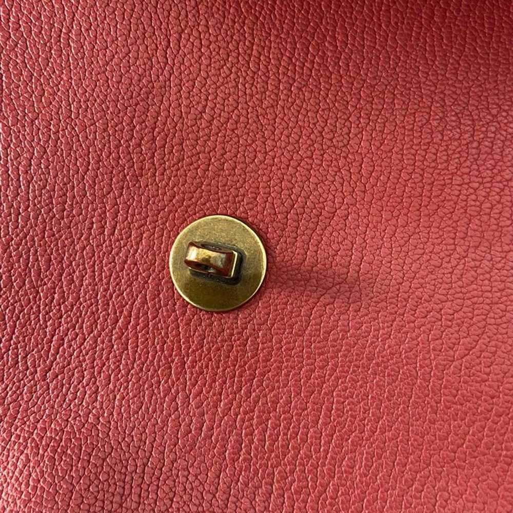 Lauren Ralph Lauren Millbrook Red Leather Handbag… - image 12