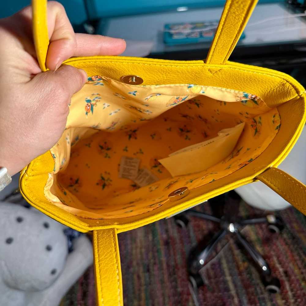 Disney Parks Orange Bird Purse Tote Bag Handbag L… - image 3