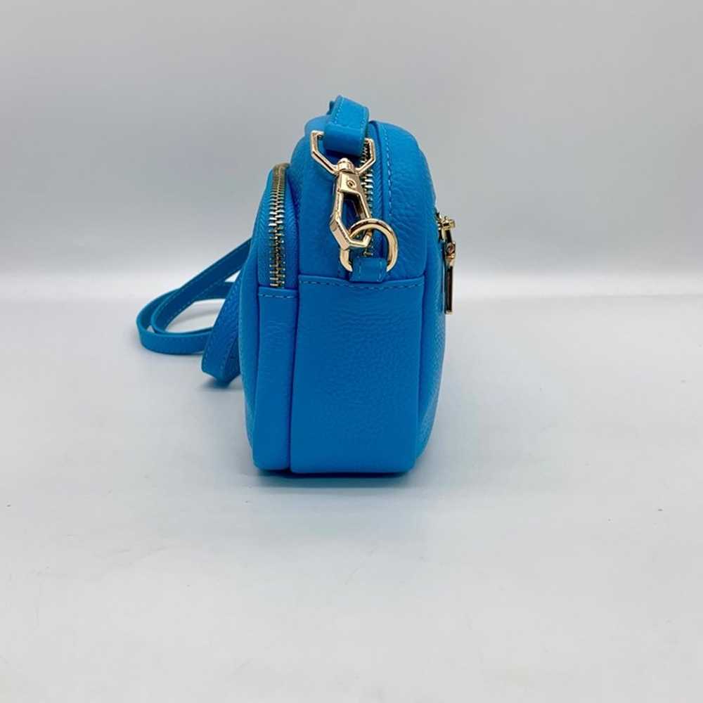 Pom Pom London Blue Leather Mayfair Crossbody Bag - image 3