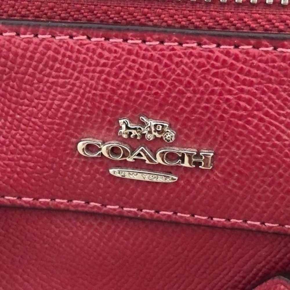 Coach Women's Crossgrain Leather Mini Bennett Sat… - image 2