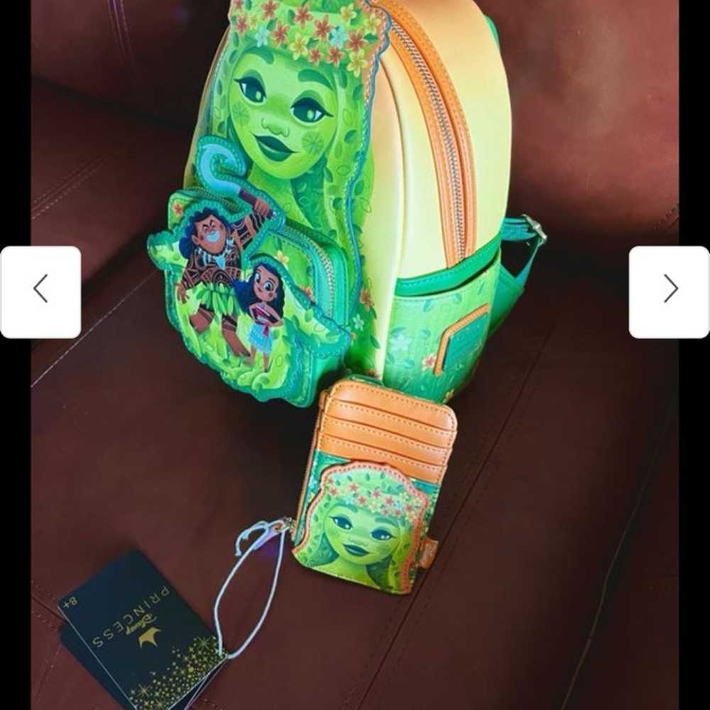 LOUNGEFLY  MOANA BACKPACK AND WALLET - image 2