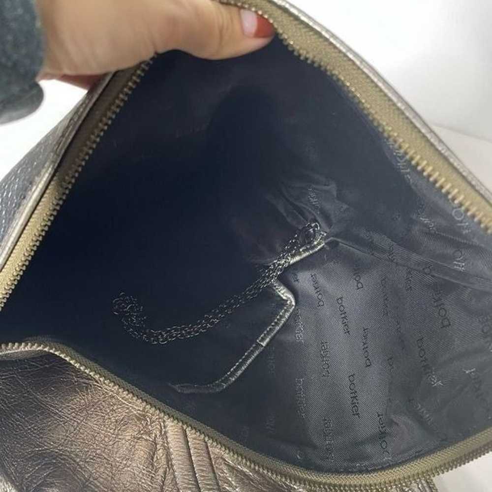 BOTKIER Chrystie Metallic Leather Hobo Handbag le… - image 5