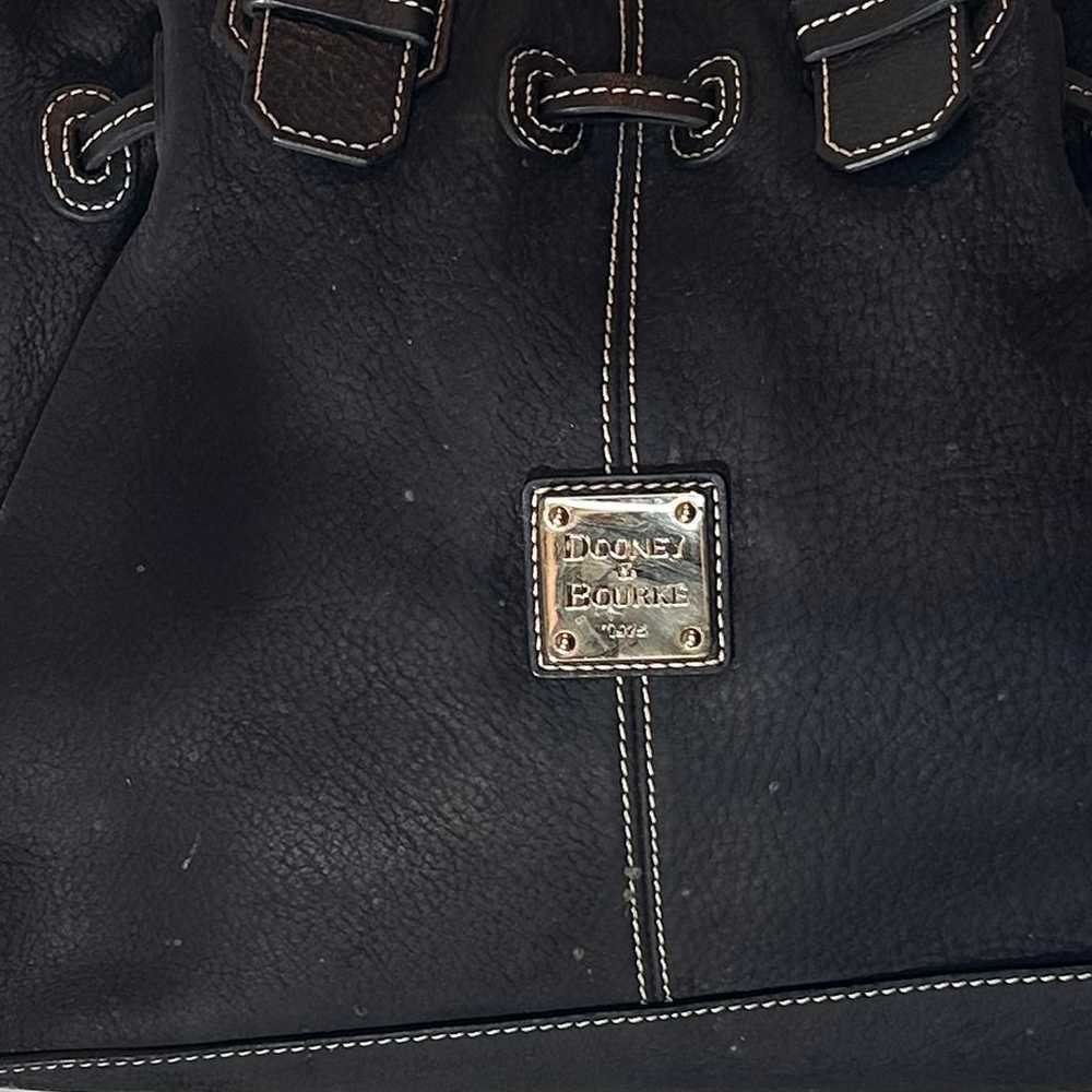 Dooney & Bourke Black Exotic Leather Tote Bag - image 3