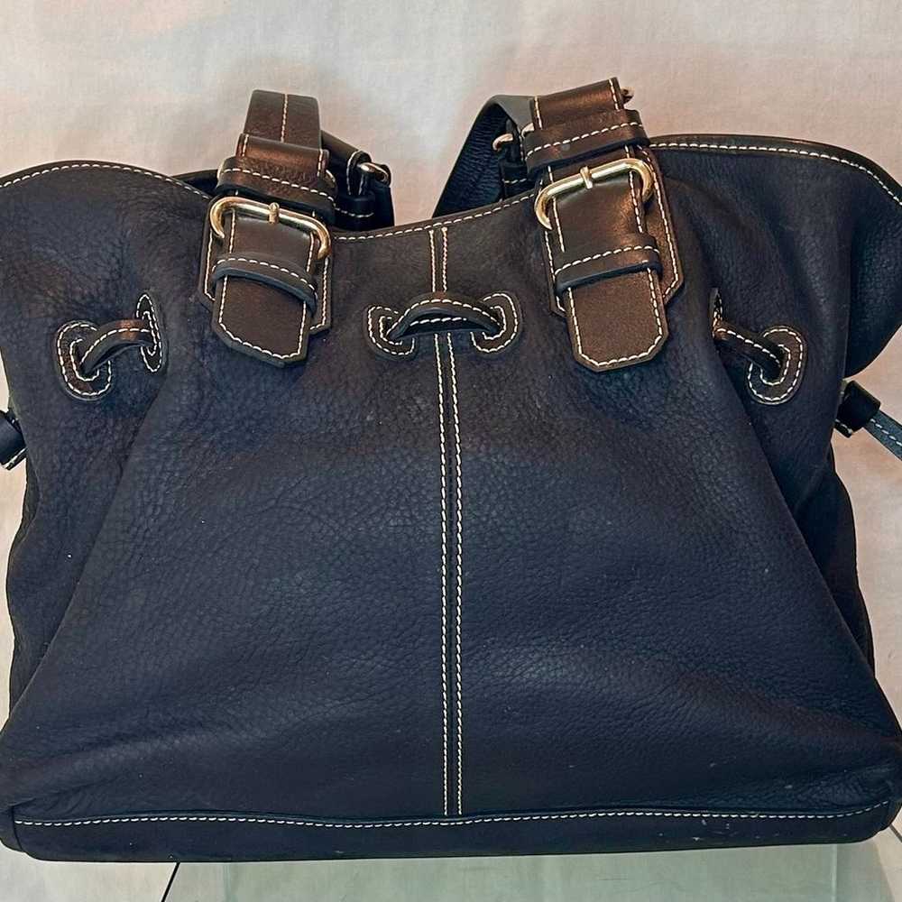 Dooney & Bourke Black Exotic Leather Tote Bag - image 4