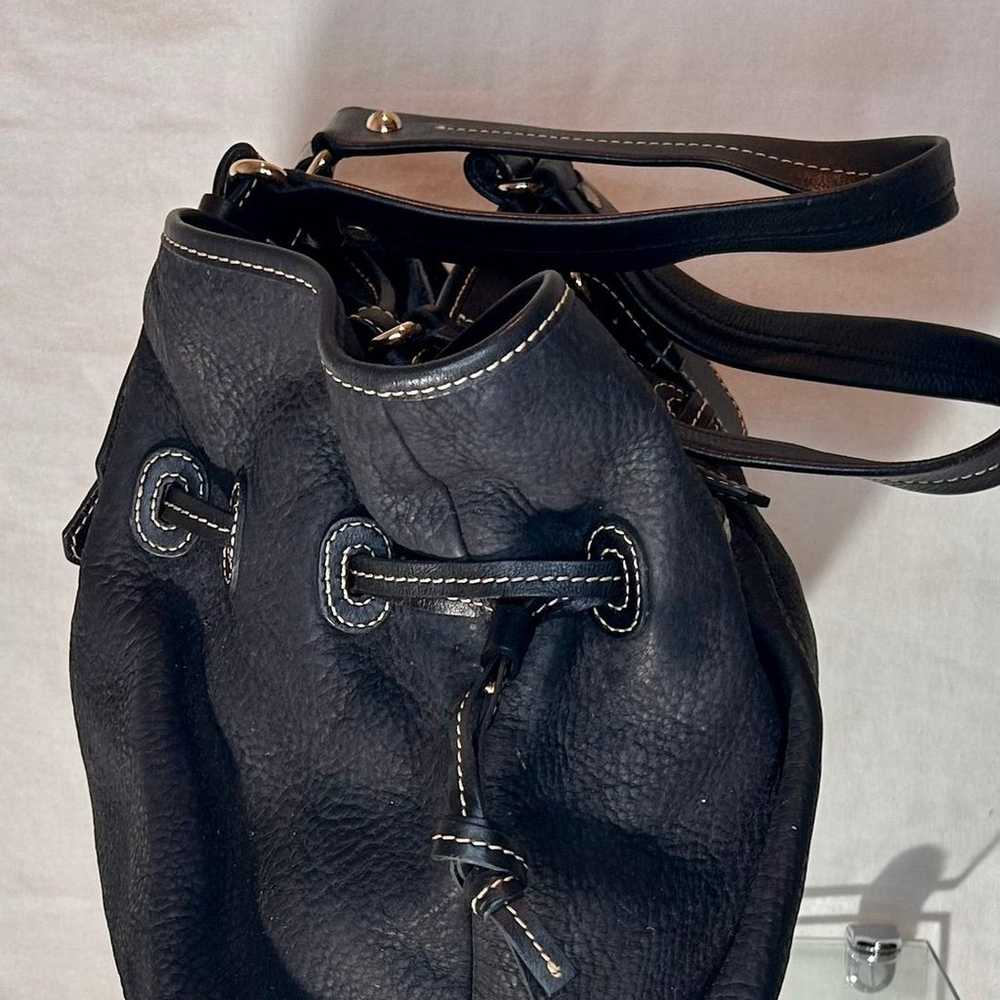 Dooney & Bourke Black Exotic Leather Tote Bag - image 5
