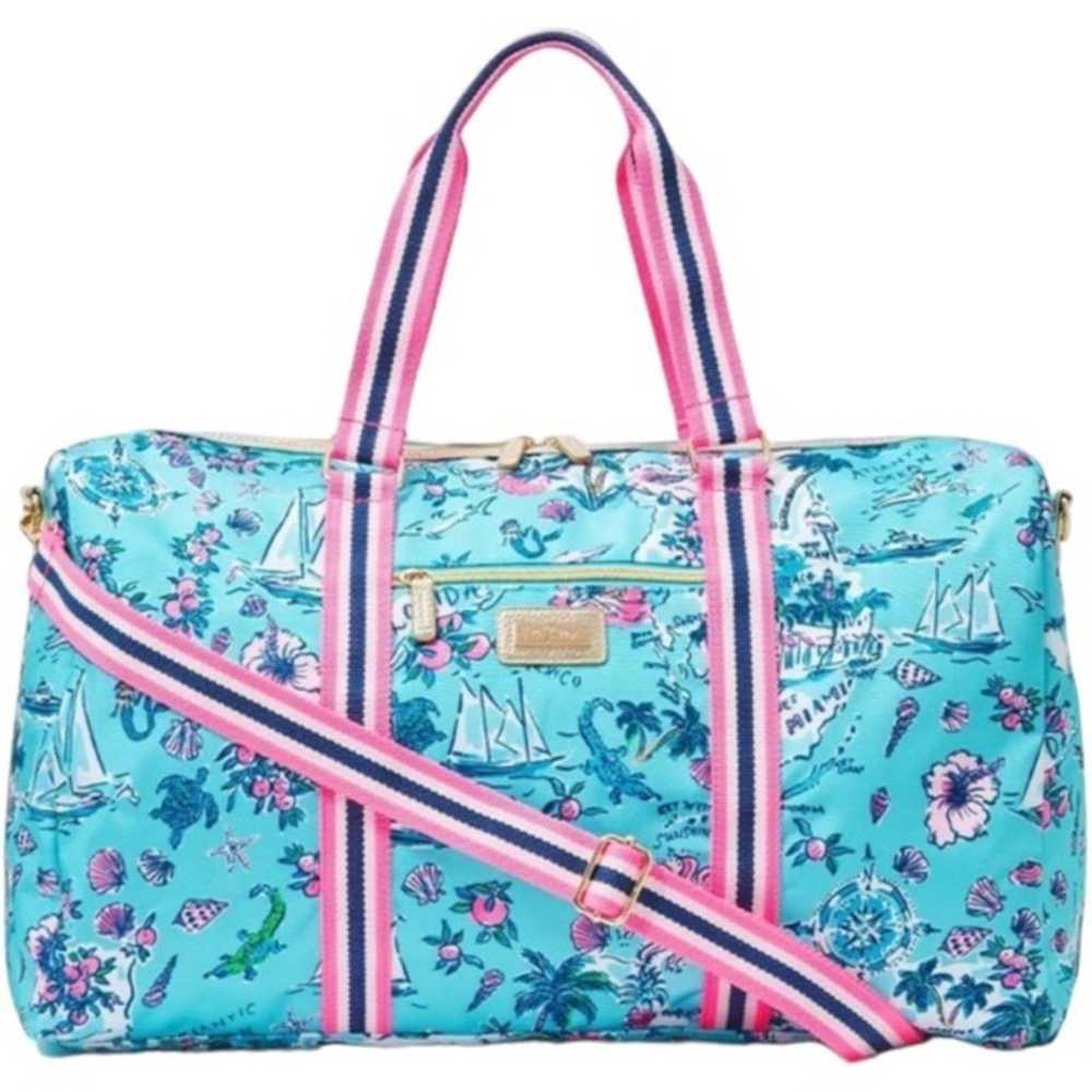 Lilly Pulitzer Overnight Duffle Bag Adjustable St… - image 1