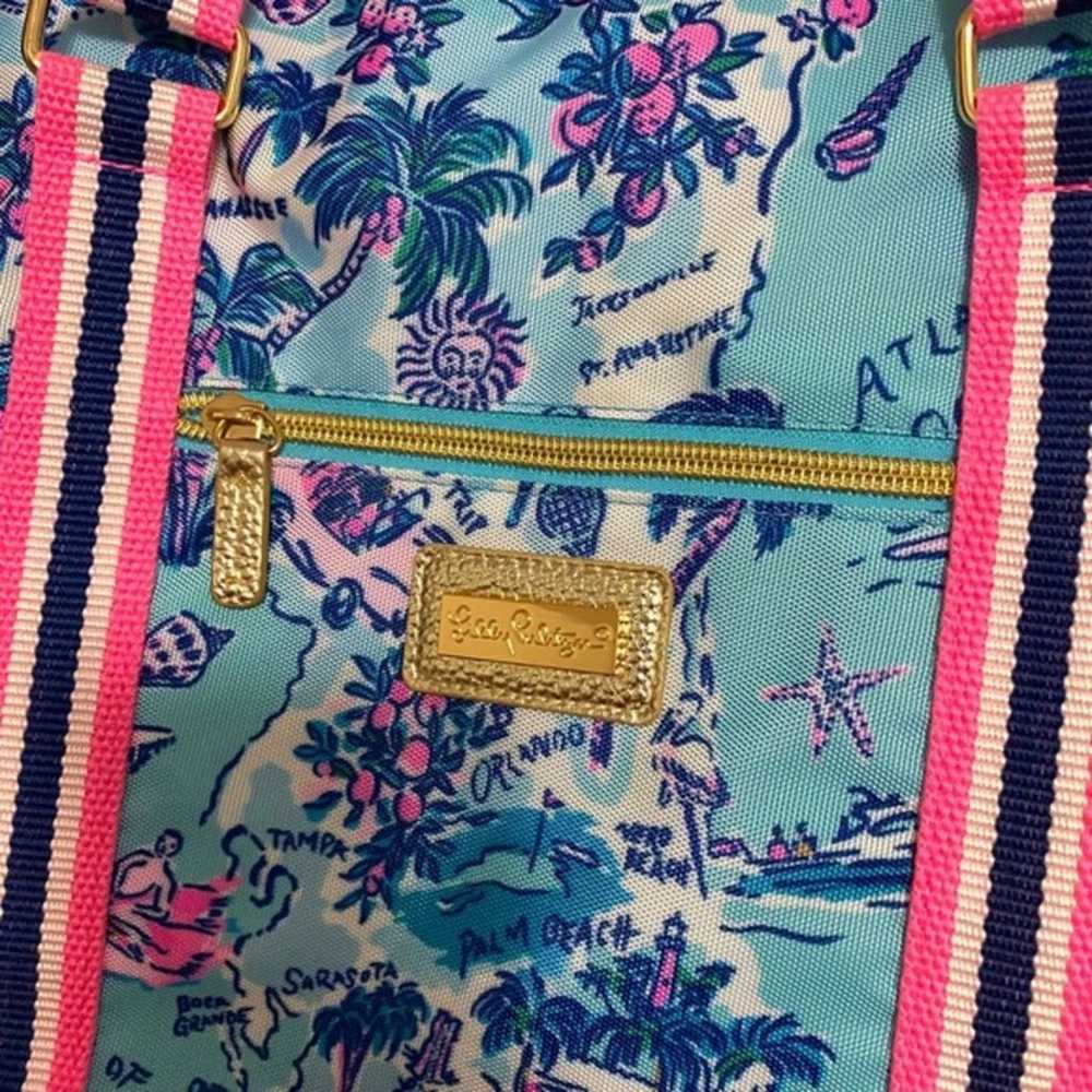 Lilly Pulitzer Overnight Duffle Bag Adjustable St… - image 3