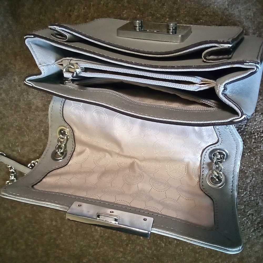 Michael Kors Sloan Specchio Shoulder Bag Flap Pur… - image 4