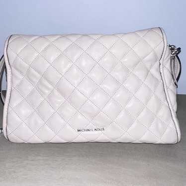 Michael Kors Handbag Gray Leather Handbag Carryon… - image 1