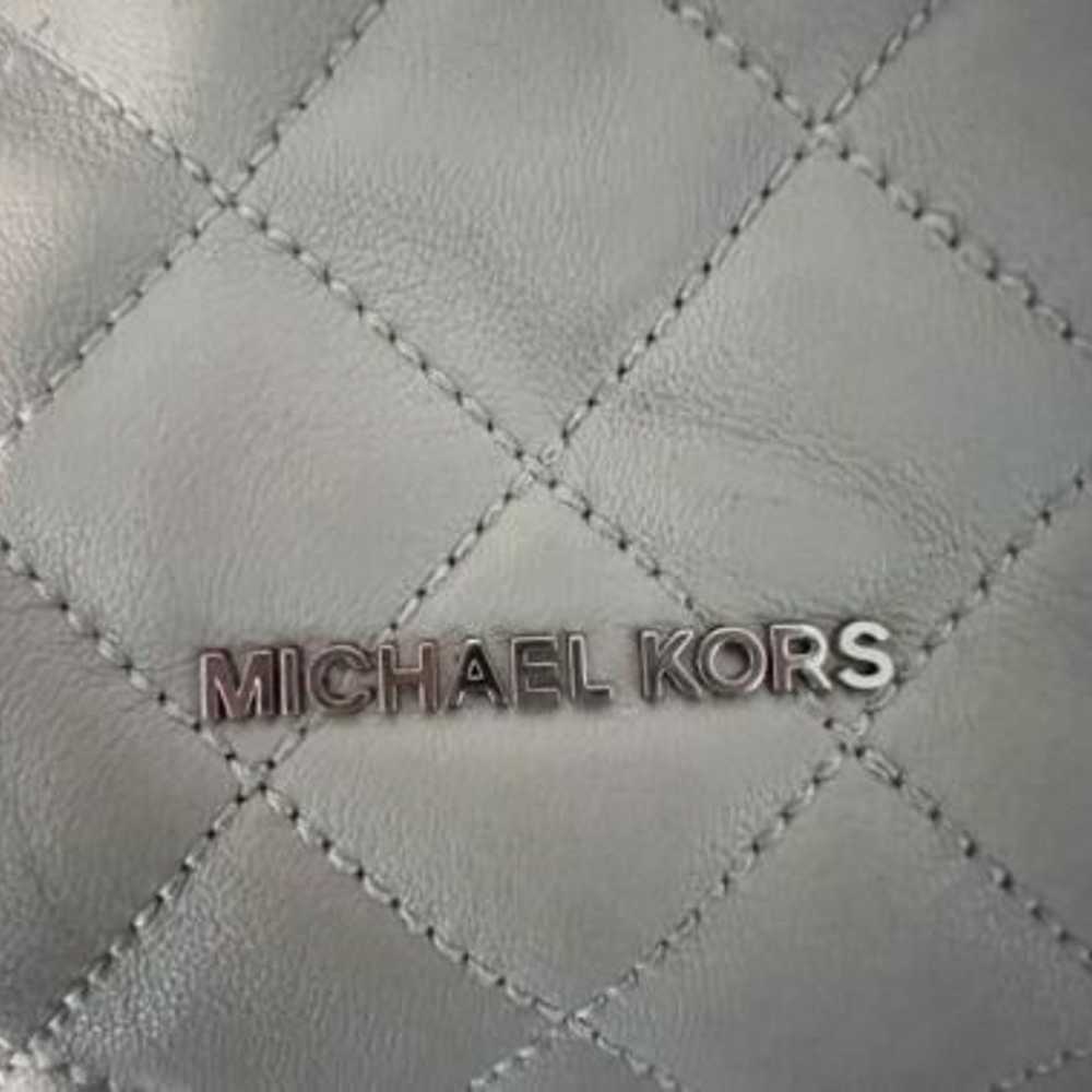 Michael Kors Handbag Gray Leather Handbag Carryon… - image 2
