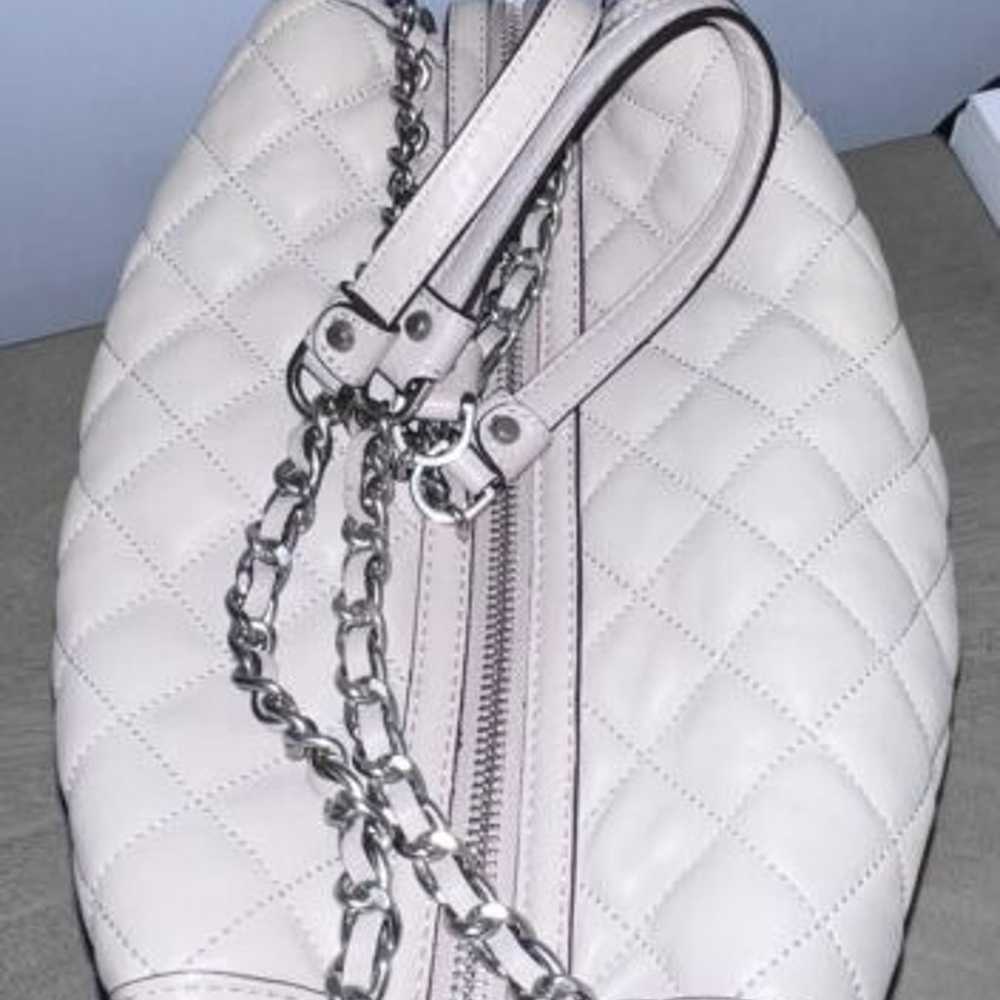 Michael Kors Handbag Gray Leather Handbag Carryon… - image 4