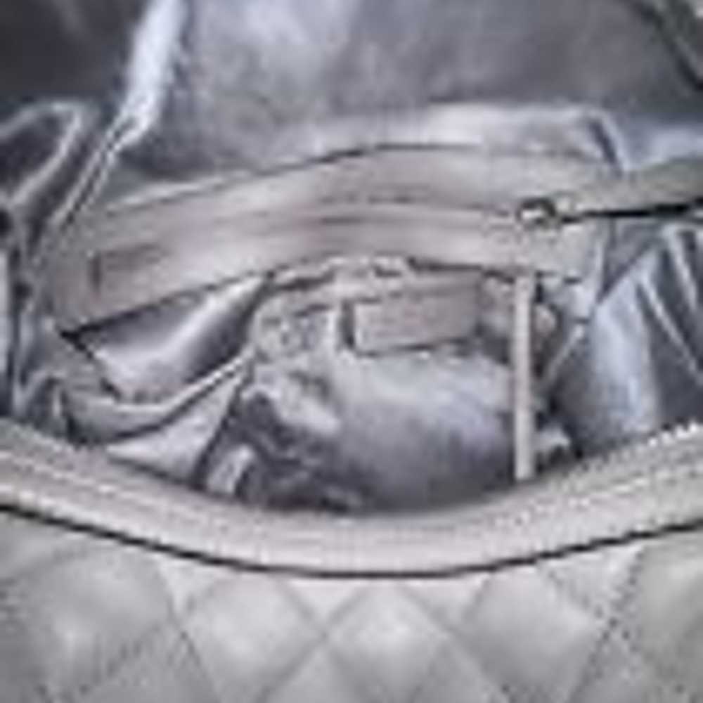 Michael Kors Handbag Gray Leather Handbag Carryon… - image 8