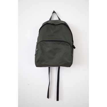 Prada Two-Toned Satin Olive Green Nylon Backpack