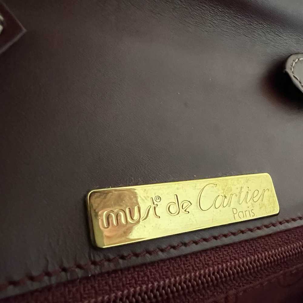 Cartier Burgundy Flap Crossbody / Shoulder Bag - image 11