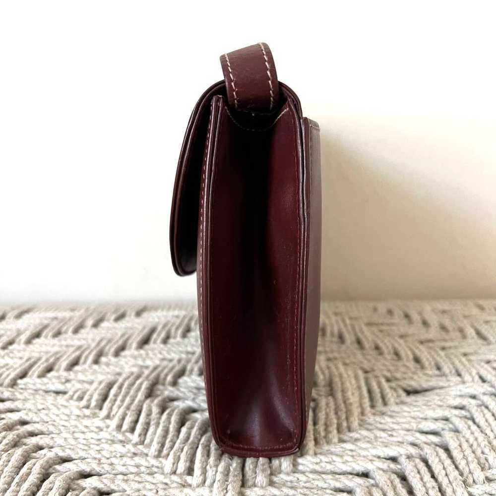 Cartier Burgundy Flap Crossbody / Shoulder Bag - image 6