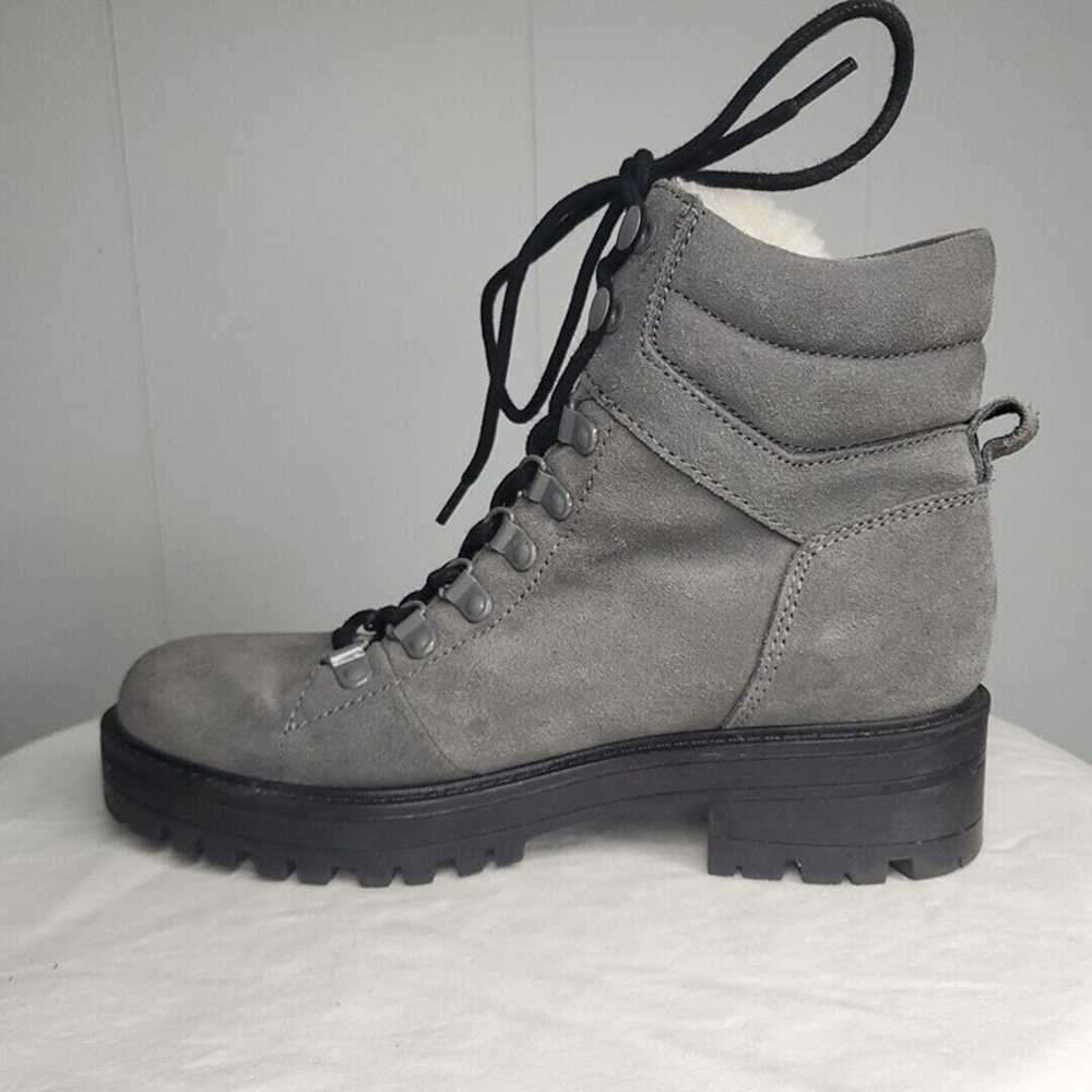 Marc Fisher Womens Mallie Gray Leather Hiking She… - image 4