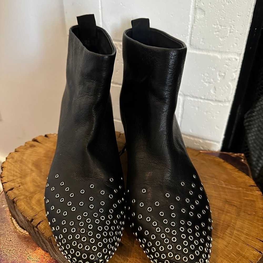 Women’s Black Leather Booties - See by Chloe - si… - image 1