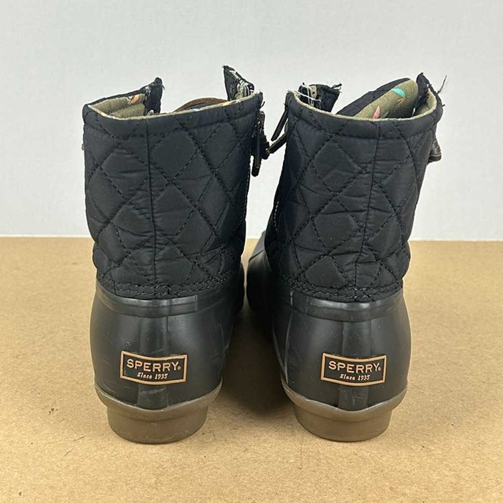 Sperry Saltwater Quilted Duck Boots Womens 8.5 Bl… - image 4