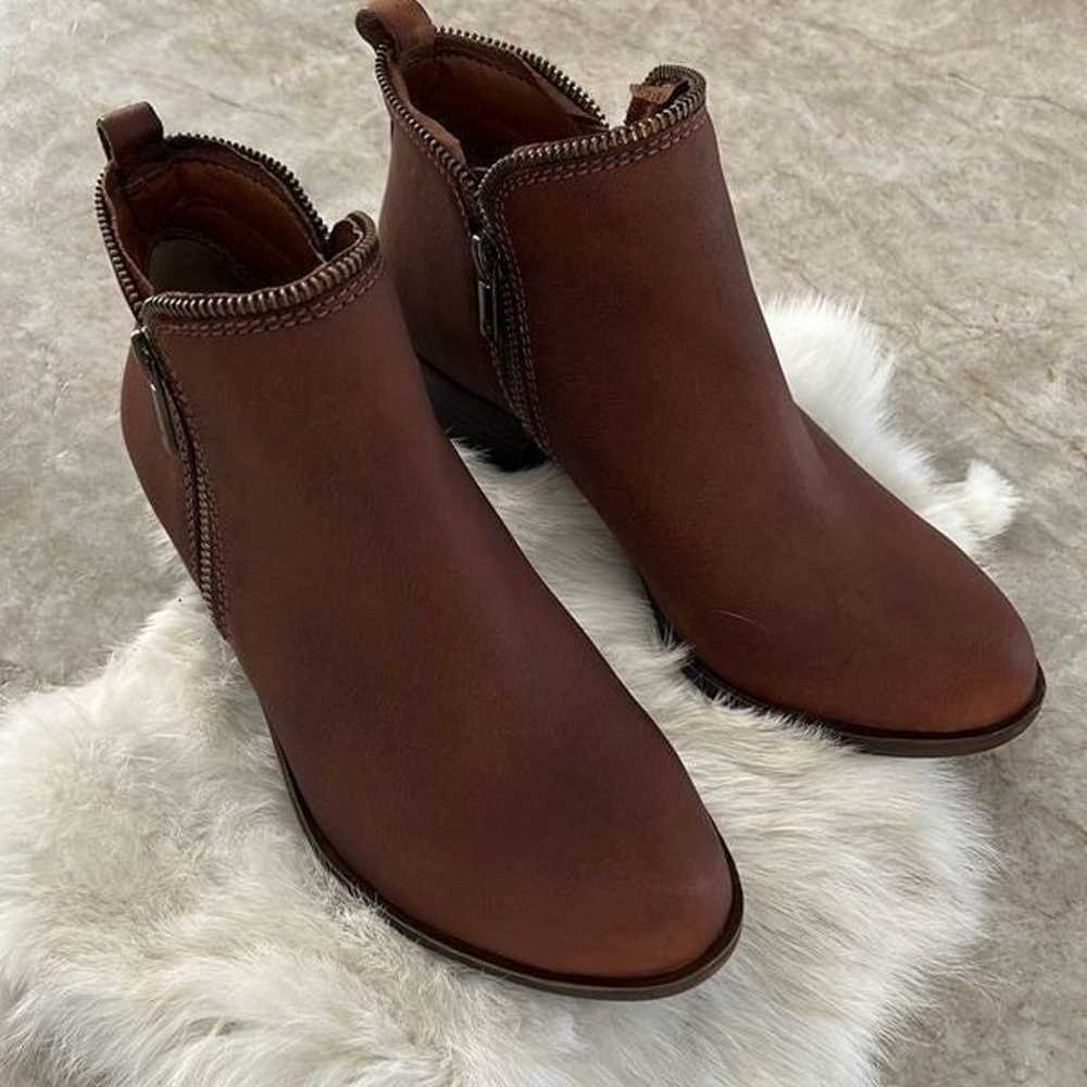 LUCKY BRAND Tan Leather Ankle Boots - image 2
