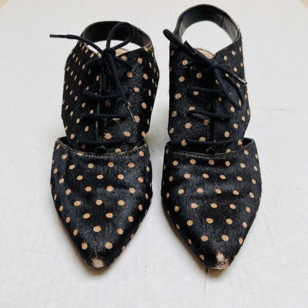 Loeffler Randal Wedge Sandals Womens 6.5 Polka Do… - image 2