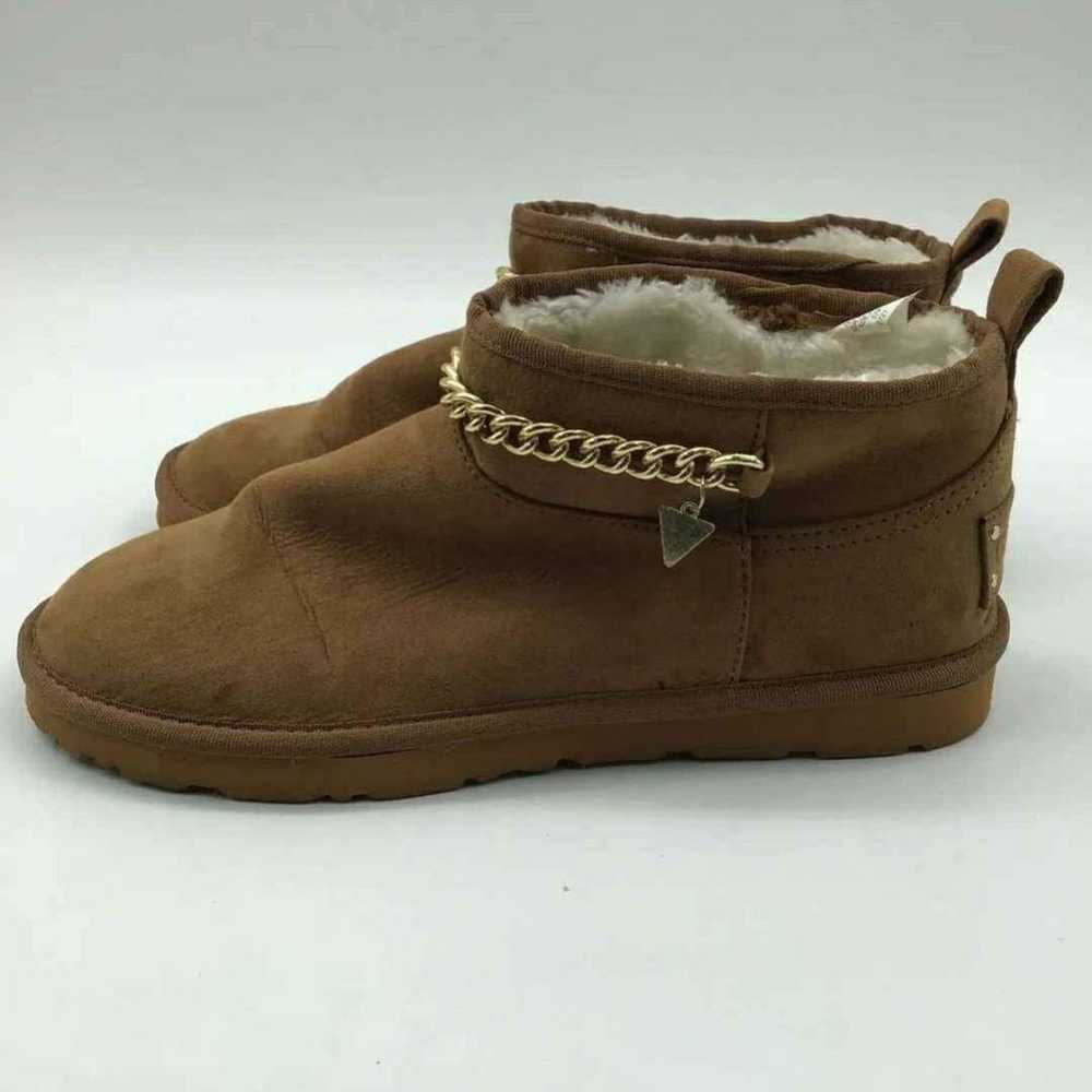 Like NEW Guess Brown Ugg Like Booties Boots Size … - image 2