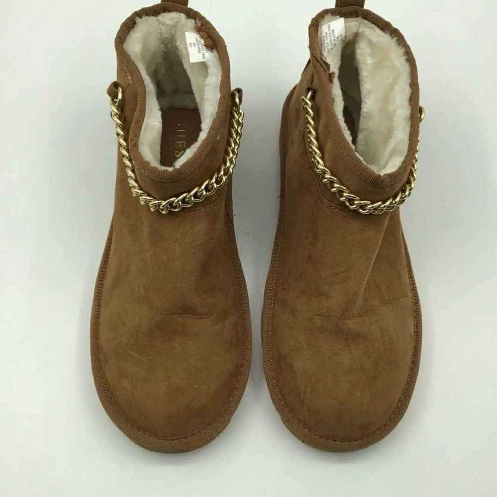 Like NEW Guess Brown Ugg Like Booties Boots Size … - image 6