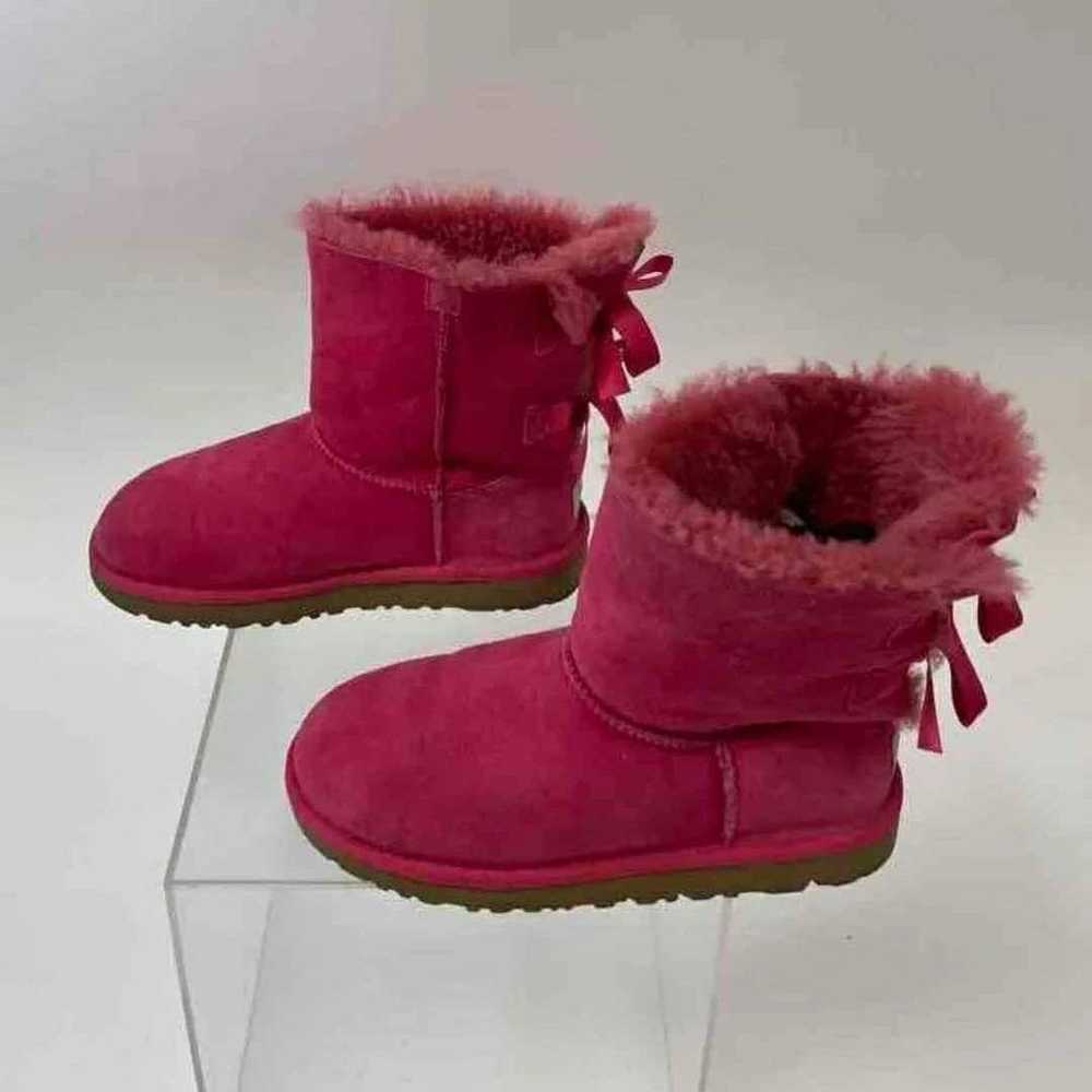 UGG Bailey Bow Women's Pink Winter Boots - Size 4 - image 4