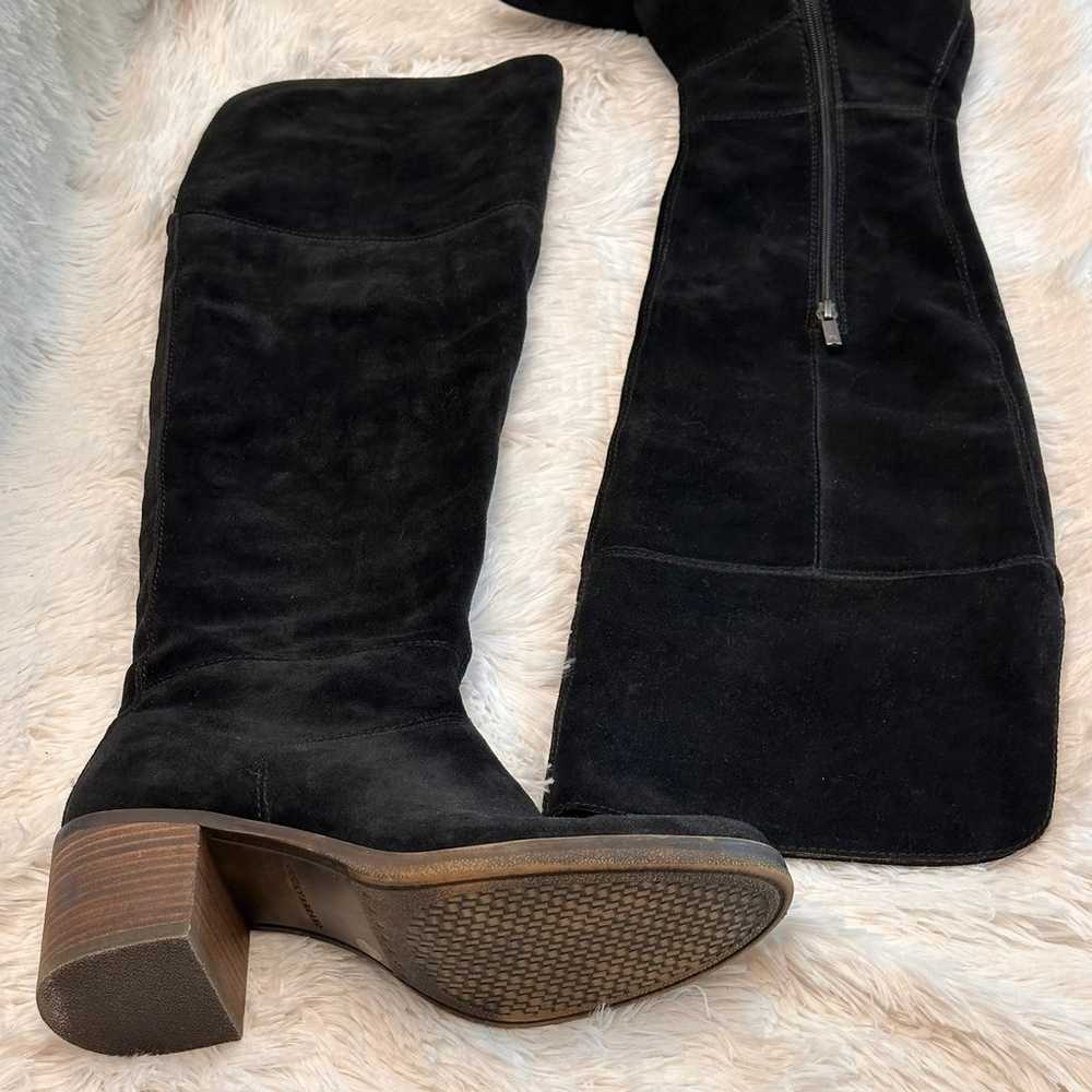 Lucky Brand Ramsden Over The Knee Boots Black Sue… - image 2