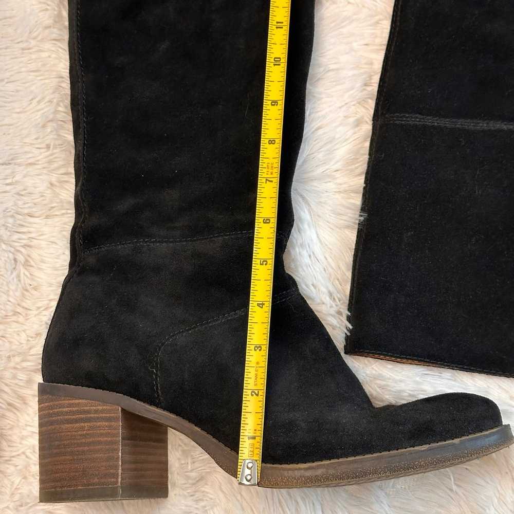 Lucky Brand Ramsden Over The Knee Boots Black Sue… - image 4