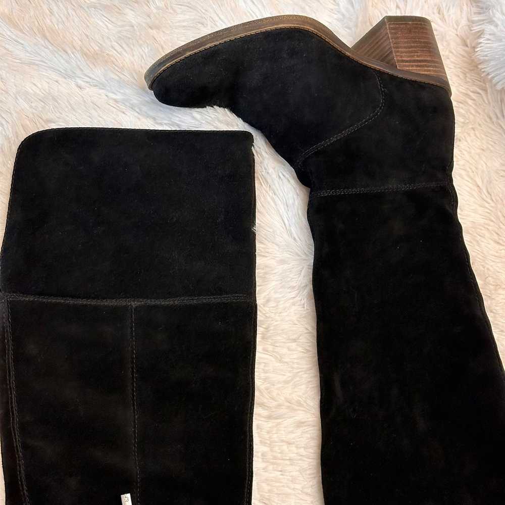 Lucky Brand Ramsden Over The Knee Boots Black Sue… - image 7