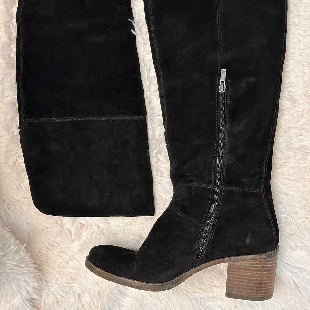 Lucky Brand Ramsden Over The Knee Boots Black Sue… - image 9