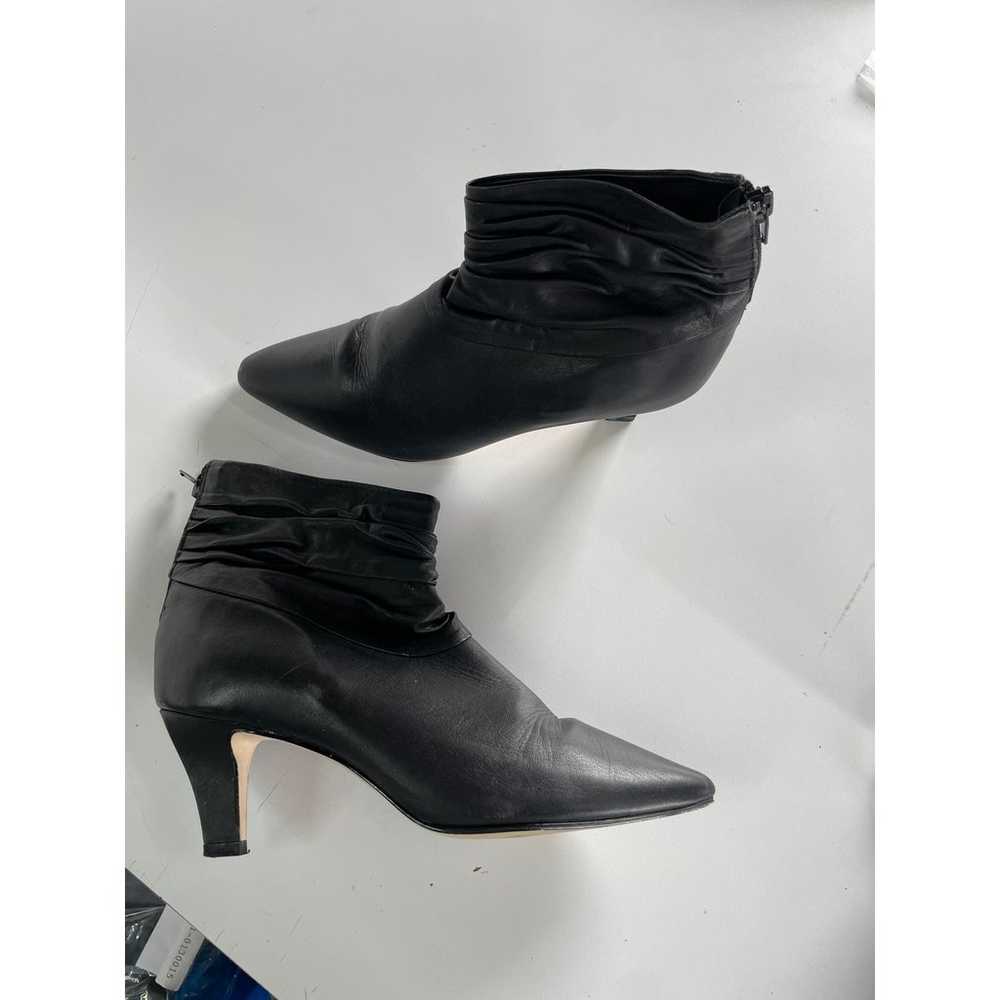 Avellini Boots Womens 6.5 Black Pointed Toe Ruche… - image 11