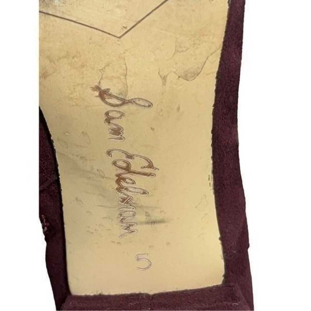 Sam Edelman Elina Burgundy Suede Leather Over the… - image 7
