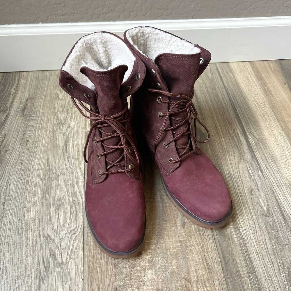Timberland Boots Size 7.5 Jayne Fleece Lined Sued… - image 5