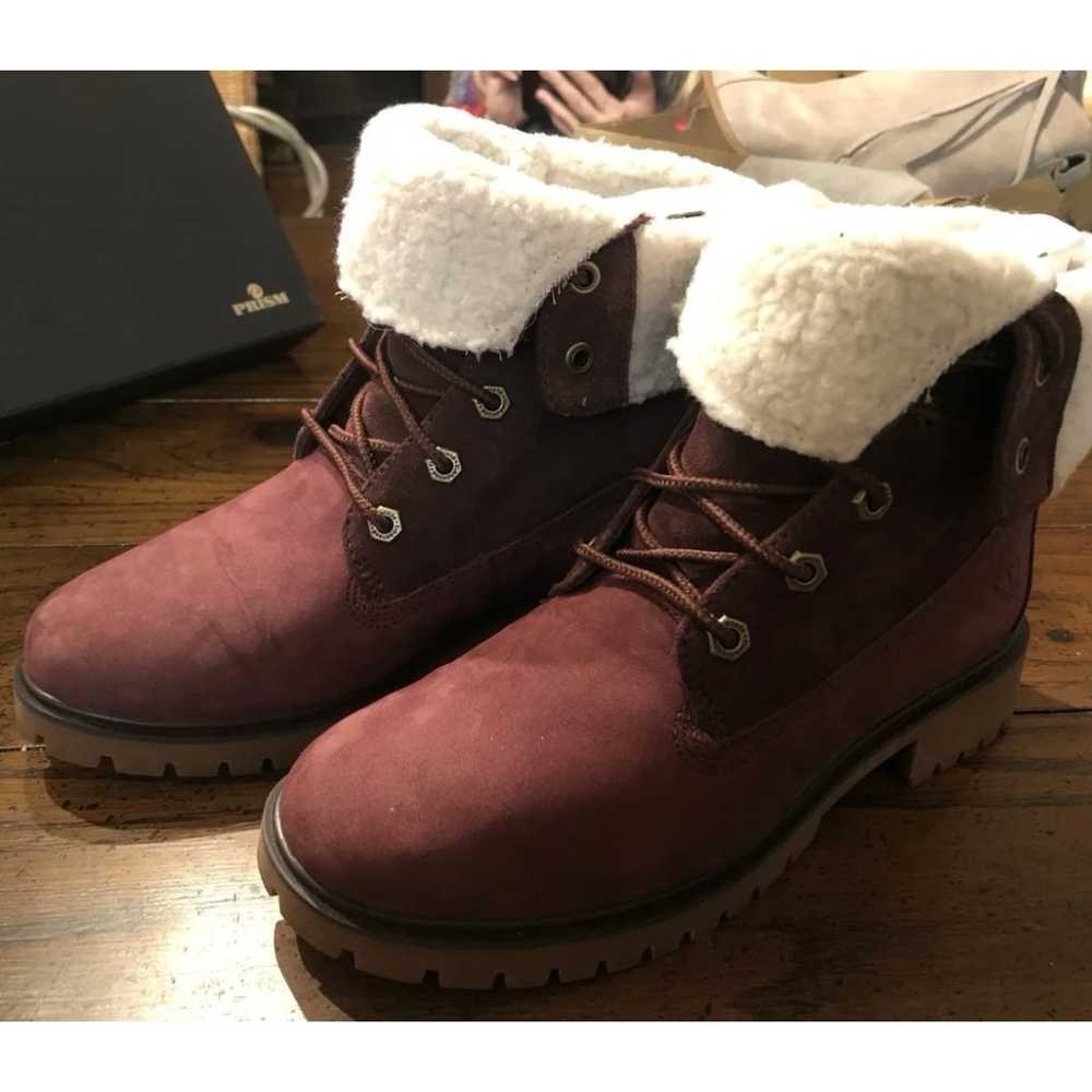 Timberland Boots Size 7.5 Jayne Fleece Lined Sued… - image 8