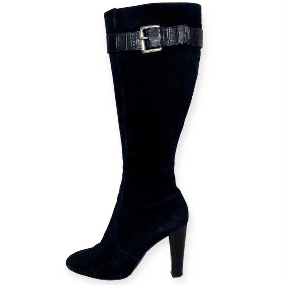 Michael Kors Black leather boots, ladies 6 1/2 ta… - image 1