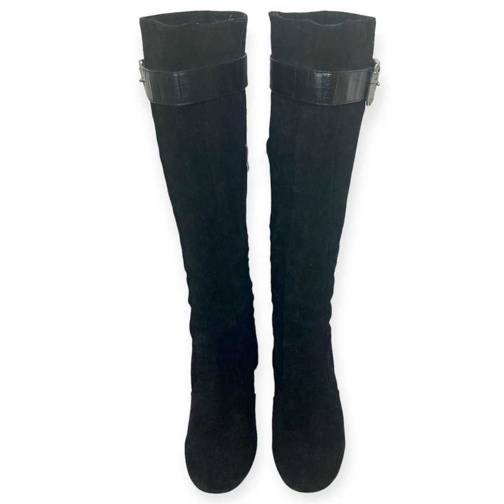 Michael Kors Black leather boots, ladies 6 1/2 ta… - image 2
